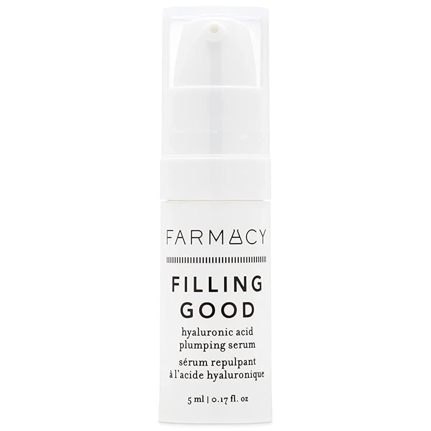 Farmacy Hyaluronic Acid Serum for Face - Filling Good Face Serum with Vegan Collagen Peptides - Helps Smooth Fine Lines + Wrinkles