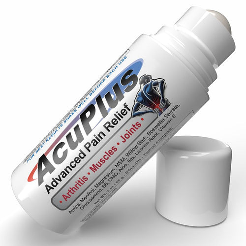 AcuPlus - Pain Relief Roll On - Topical Anti Inflammatory to Soothe Muscles & Joints - Arthritis Pain Reliever, Bursitis, Tendonitis Cream - TSA Compliant, Convenient Roll On - 3 fl. oz. (Pack of 1) AcuPlusBuy Supplements Australia