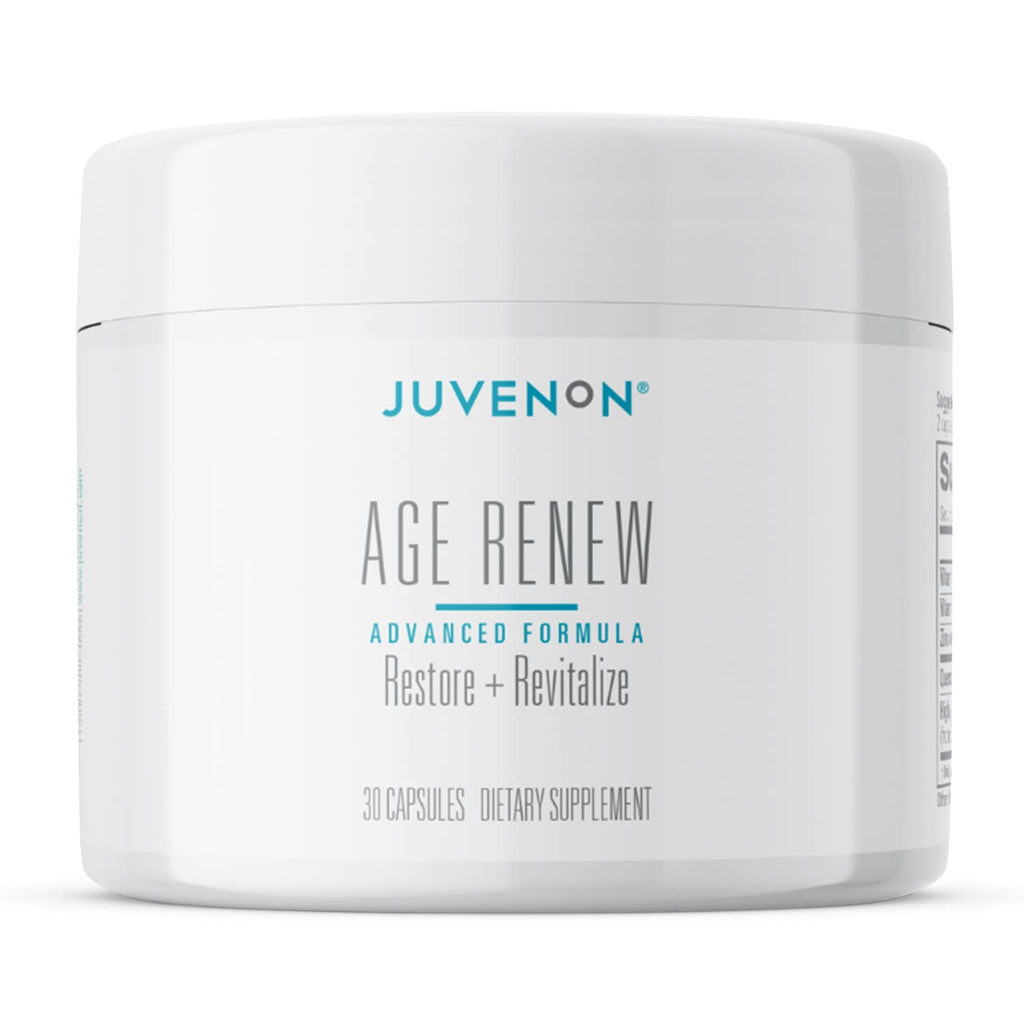 Juvenon AgeRenew Beta Glucan Anti Aging Immunity Support Supplement, Beta Glucan with Zinc Quercetin for Immune Defense Boost JuvenonBuy Supplements Australia