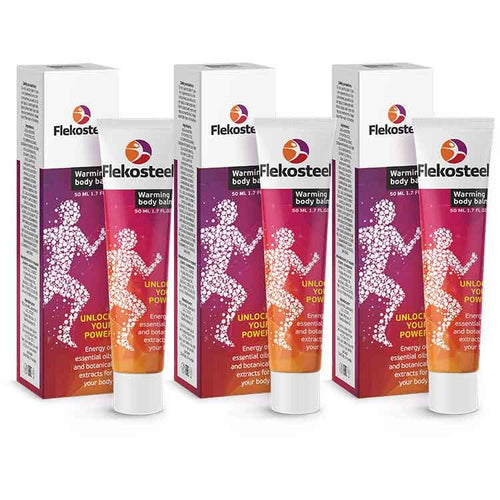 3 Tubes HENDEL GARDEN Flekosteel Warming Body Balm 5.1 fl oz/150 ml RIXETBuy Supplements Australia
