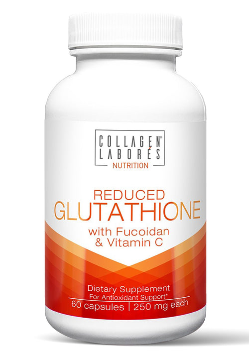 Collagen Labores Nutrition Reduced Glutathione supplement bottle on a white background