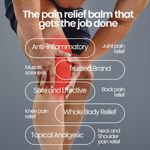 Aboniki Powerful Topical Pain Relief Balm with Natural Ingredients | Fast-Acting Soothing Relief for Joints & Muscle Pain, Soreness, Cramps | Long Lasting Full Body Rub (12 Plastic Jars) AbonikiBuy Supplements Australia