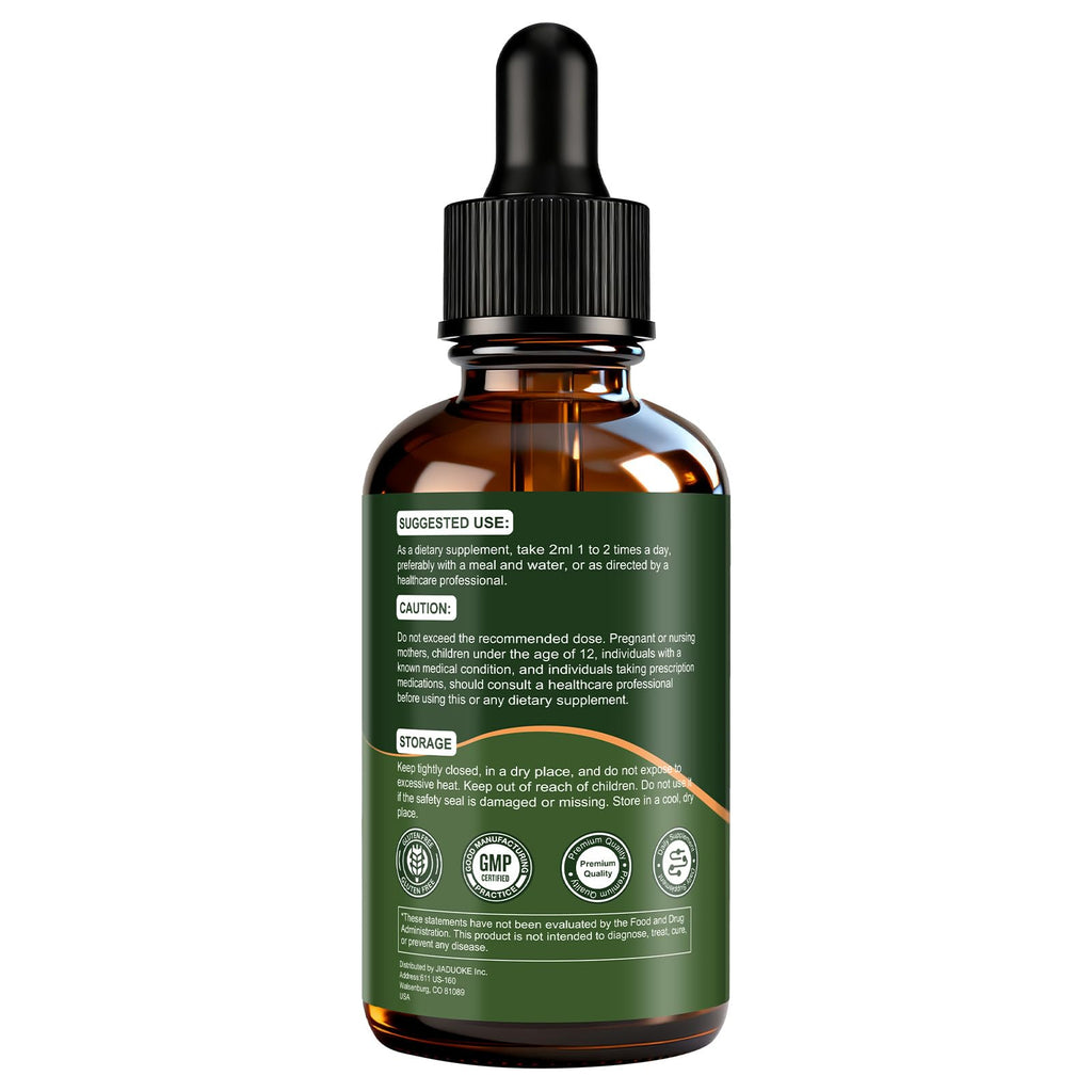 GrthNutr Black Walnut Wormwood Clove Tinture Cleanse for Humans - Gut Detox & Intestinal Health Digestive Support with Pumpkin, Oregano, Garlic Bulb