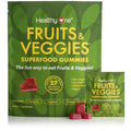 Fruits & Veggies Sugar-Free Gummies - 27 Whole Foods - Equals 3 Servings of Fruits & Vegetables - Improve Energy, Focus & Immune Function - Fiber - Antioxidants - Organic Ingredients - 14 Packets Healthy OneBuy Supplements Australia