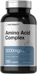 Horbäach Amino Acid Complex 3000mg | 250 Caplets | Non-GMO, Gluten Free Supplement HorbäachBuy Supplements Australia