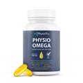 Physio Omega 2400mg Fish Oil with Omega 3 Fatty Acid Supplement - Vascular & Cognitive Supplements for Adults - Non-GMO, Burpless, Light Citrus Flavor