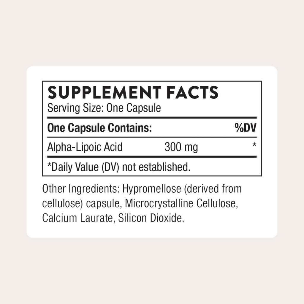 THORNE - Alpha-Lipoic Acid - Provides Antioxidant Support - Supports Liver Detox & Nerve, Eye, Metabolic & Liver Health* - Third-Party Certified - Gluten, Dairy & Soy-Free - 60 Capsules THORNE buy supplements Au