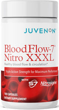 Juvenon BloodFlow-7 XXXL Nitric Oxide Supplements for Men & Women - More Powerful, Longer Lasting Natural Nitric Oxide Booster with Nitrosigine® + S7® - Blood Flow & Circulation Support (1-Pack) JuvenonBuy Supplements Australia