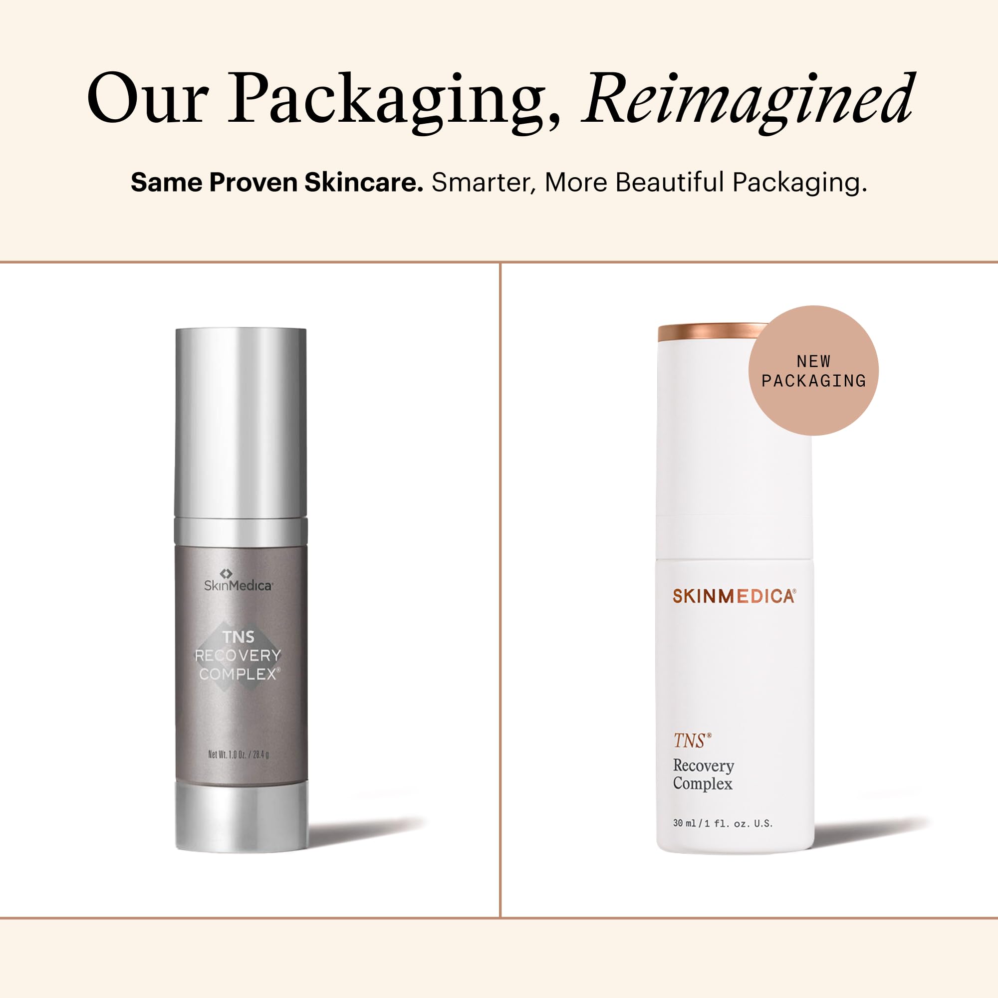SkinMedica TNS Recovery Complex Facial Treatment - Advanced Growth Factor & Exosome Formula for Skin Rejuvenation - Helps to Improve the Appearance of Fine Lines