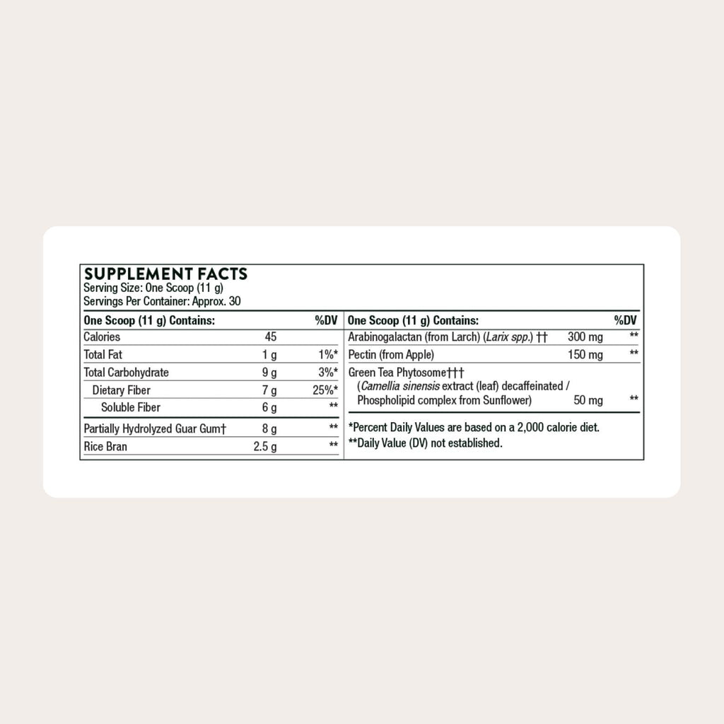 THORNE - FiberMend - Prebiotic Fiber Powder to Help Maintain Regularity and Balanced GI Flora* - 11.6 Oz THORNE buy supplements Au