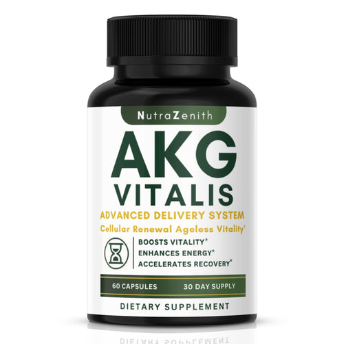 AKG Anti-Aging & Energy Boost Supplement with Vitamin B6, Vitamin C & L-Arginine – 60 Capsules for Youthful Skin, Cellular Renewal & Vitality Support Arazo NutritionBuy Supplements Australia