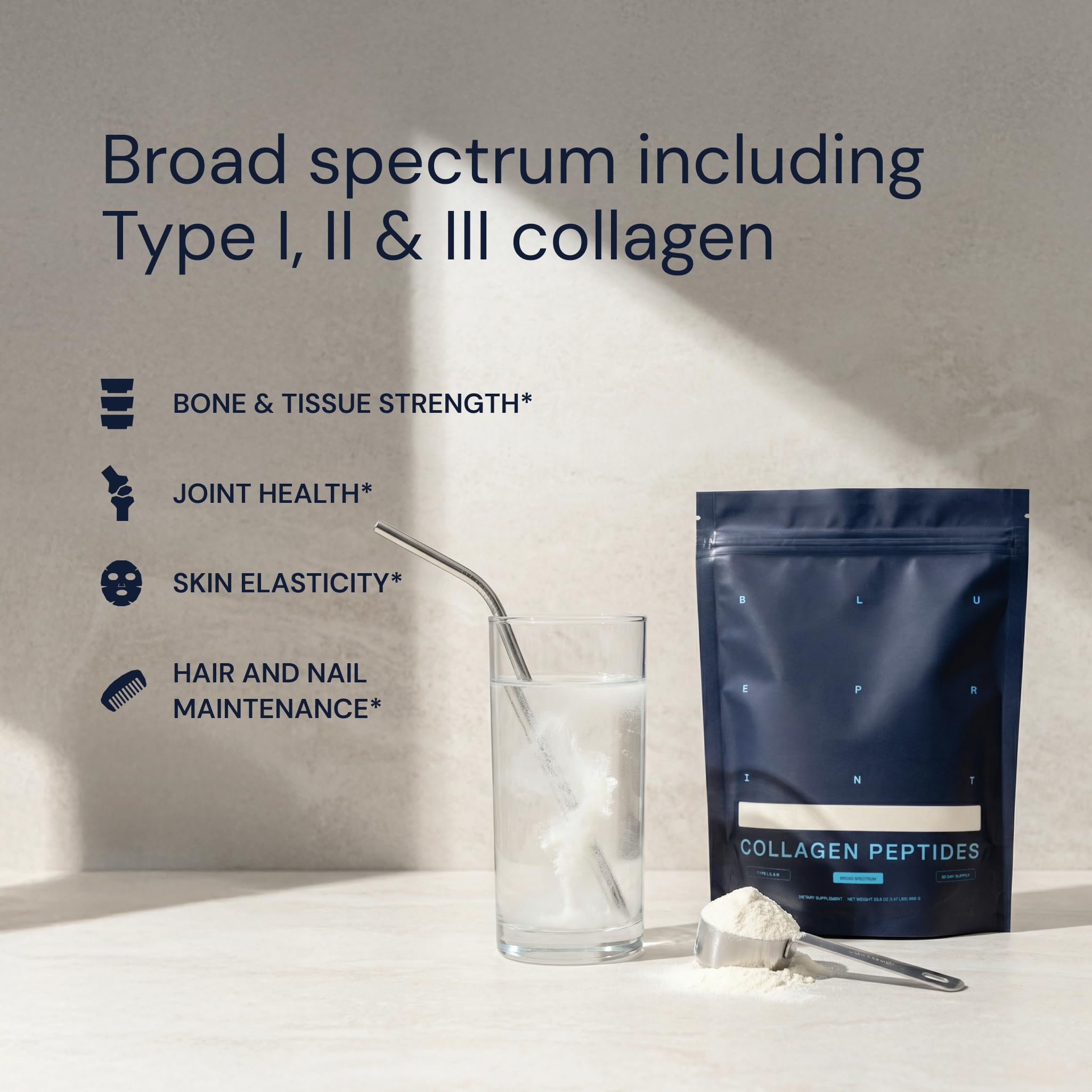 Blueprint Bryan Johnson Hydrolyzed Collagen Peptides Powder – Type I, II & III Collagen for Women & Men – Unflavored Protein Supplement for Hair, Skin, Nails, Joints & Cartilage – 20g – 30 Servings Blueprint Bryan Johnson buy supplements Au