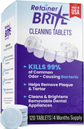 Retainer Brite - Retainer Cleaner Tablets for Invisalign, Mouth Guard Cleaner, Night Guard Cleaning and More. Cleaning Tablets for Ultrasonic Cleaners.