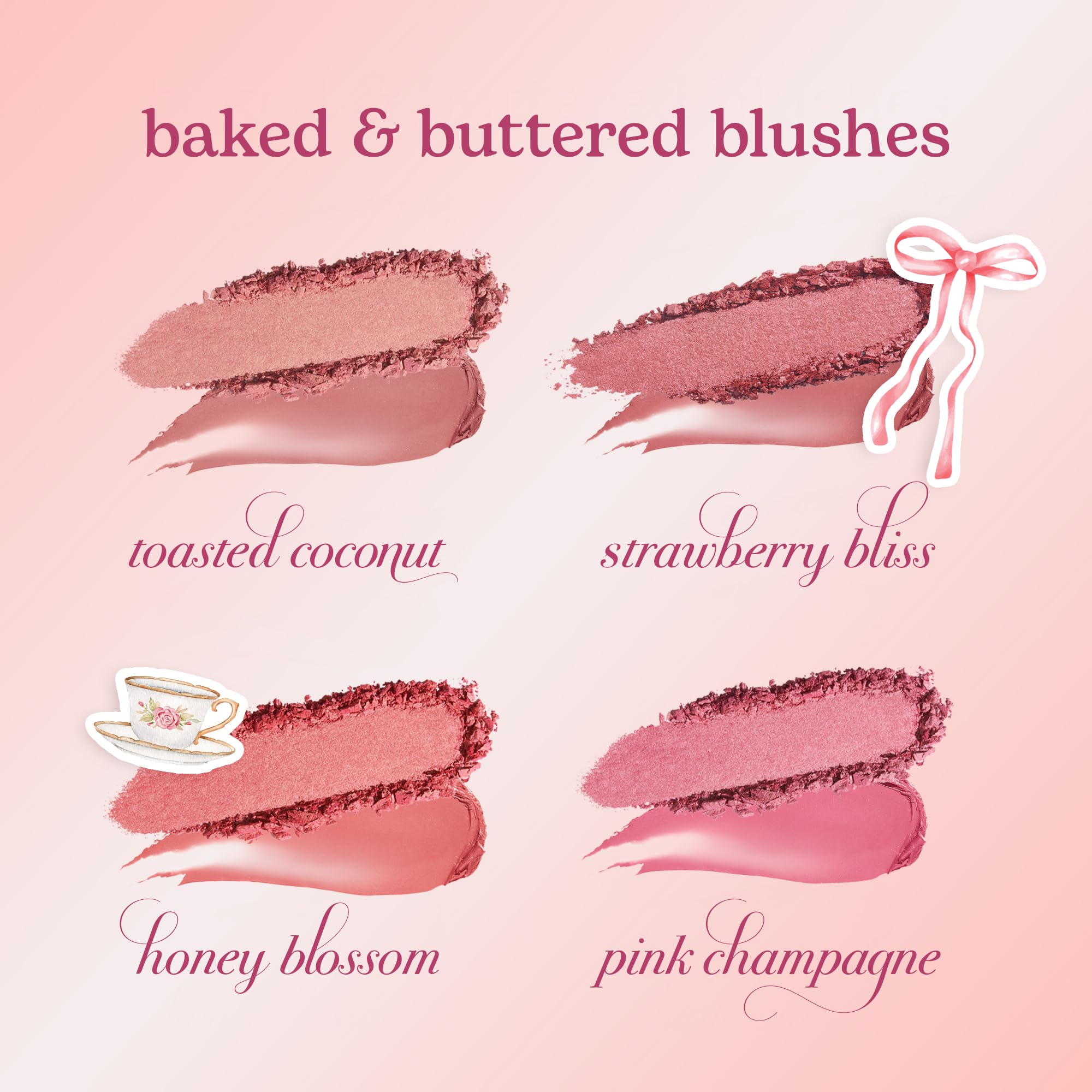 tarte macaron blush & glow duo - Multi-Use Longwear Makeup with Peptides, Cream & Powder Blush Duo with Blend Bar for a Buildable Bright Lifted Look, Vegan & Cruelty-Free, full size, honey blossom