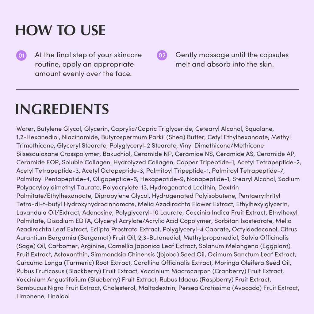 Bakuchiol Plumping Capsule Cream – Retinol Alternative Moisturizer for Firming and Pore Care with 99% Pure Bakuchiol, 5 Types of Collagen