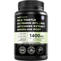 Milk Thistle Supplement w/ NAC, Artichoke & Dandelion – Liver Support Supplement & Gallbladder Supplements in One – Liver Detox – Milk Thistle
