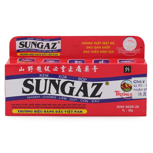 30g Vietnam Sungaz Rapid Pain Relief Yamano Relieve Pain Balm Analgesic Cream Rheumatoid Arthritis Bone Spurs Frozen Shoulde madamtickBuy Supplements Australia
