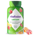 vitafusion Chewable Calcium Gummy Vitamins for Bone and Teeth Support, Calcium Gummies, Fruit and Cream Flavor, 100 Count, 50 Day Supply Vitafusion