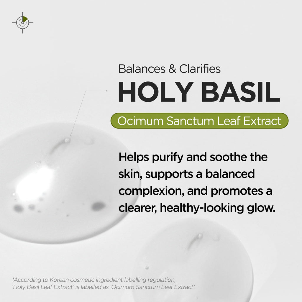 P.CALM Underpore Holy Basil Cleansing Oil – Holy Basil & Tea Tree for Deep Pore Cleansing, Blackhead Removal, and Makeup Removal, Korean Skincare (190ml / 6.42 fl.oz)