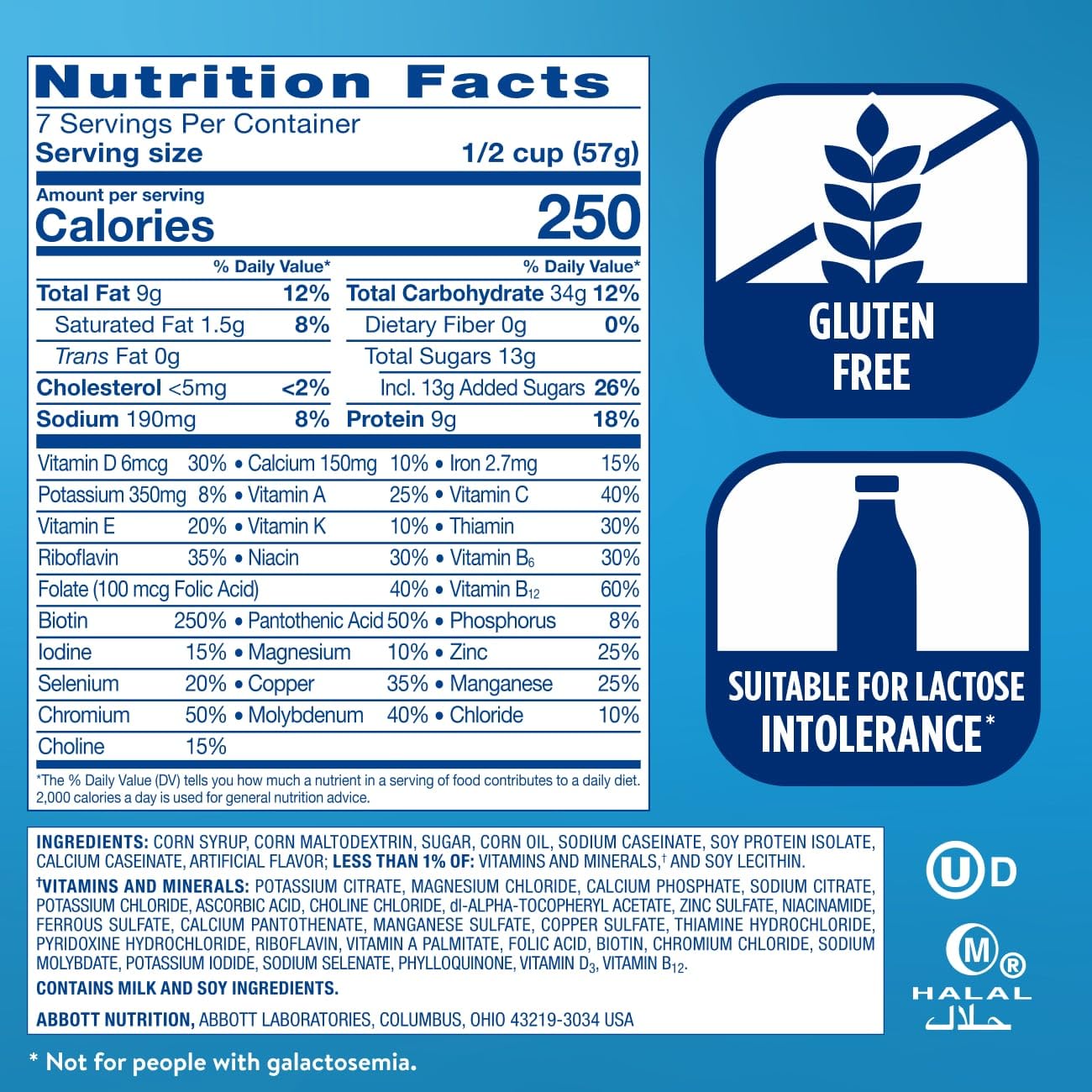 Ensure Original Vanilla Nutrition Powder | Vanilla Protein Powder | Small Meal Replacement Shake Mix | 9g Protein, 25 Vitamins & Minerals | Immune Health | 14.1 oz - 6 pack