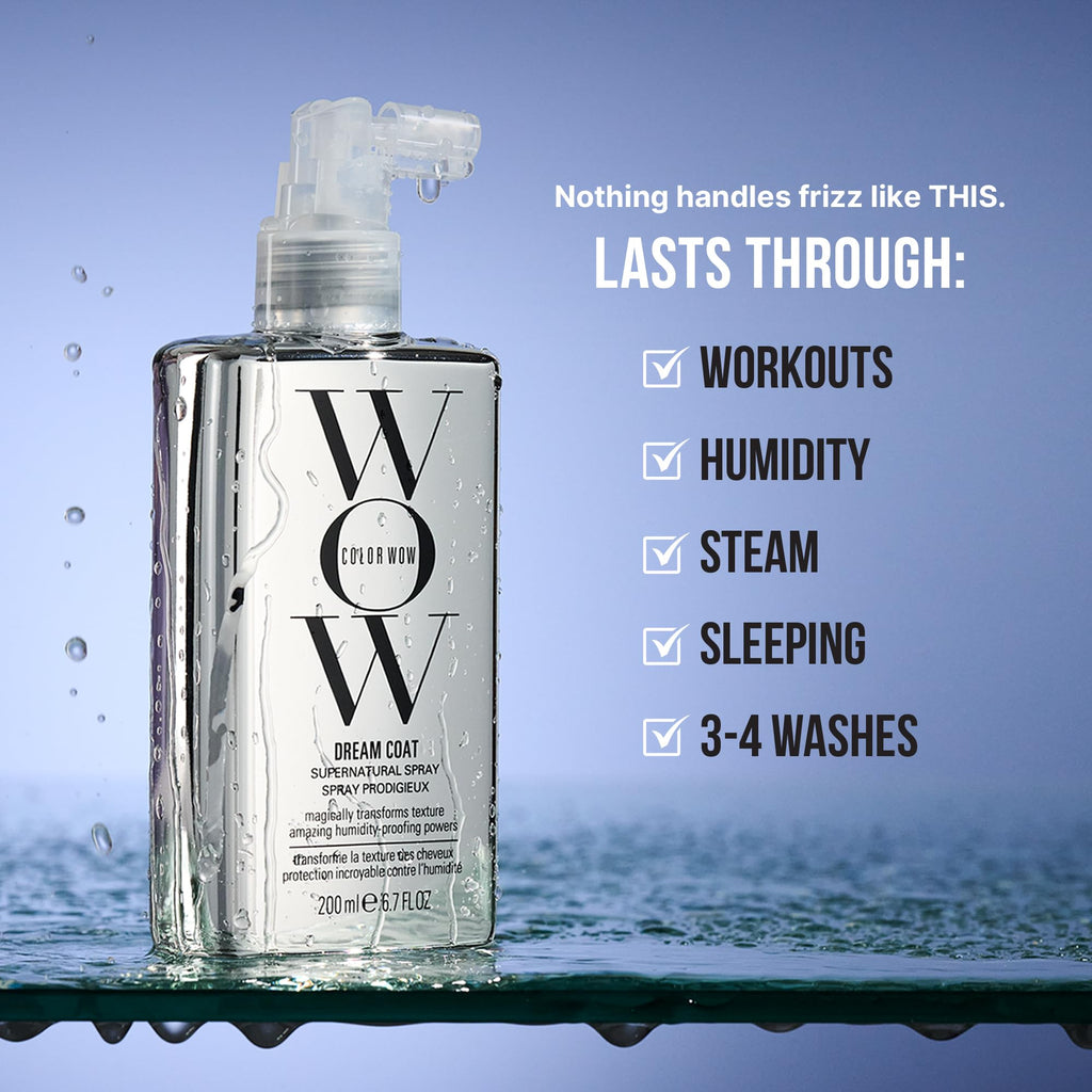 COLOR WOW Dream Coat Supernatural Spray, 6.7 Fl Oz – Keep Your Hair Frizz-Free and Shiny No Matter the Weather
