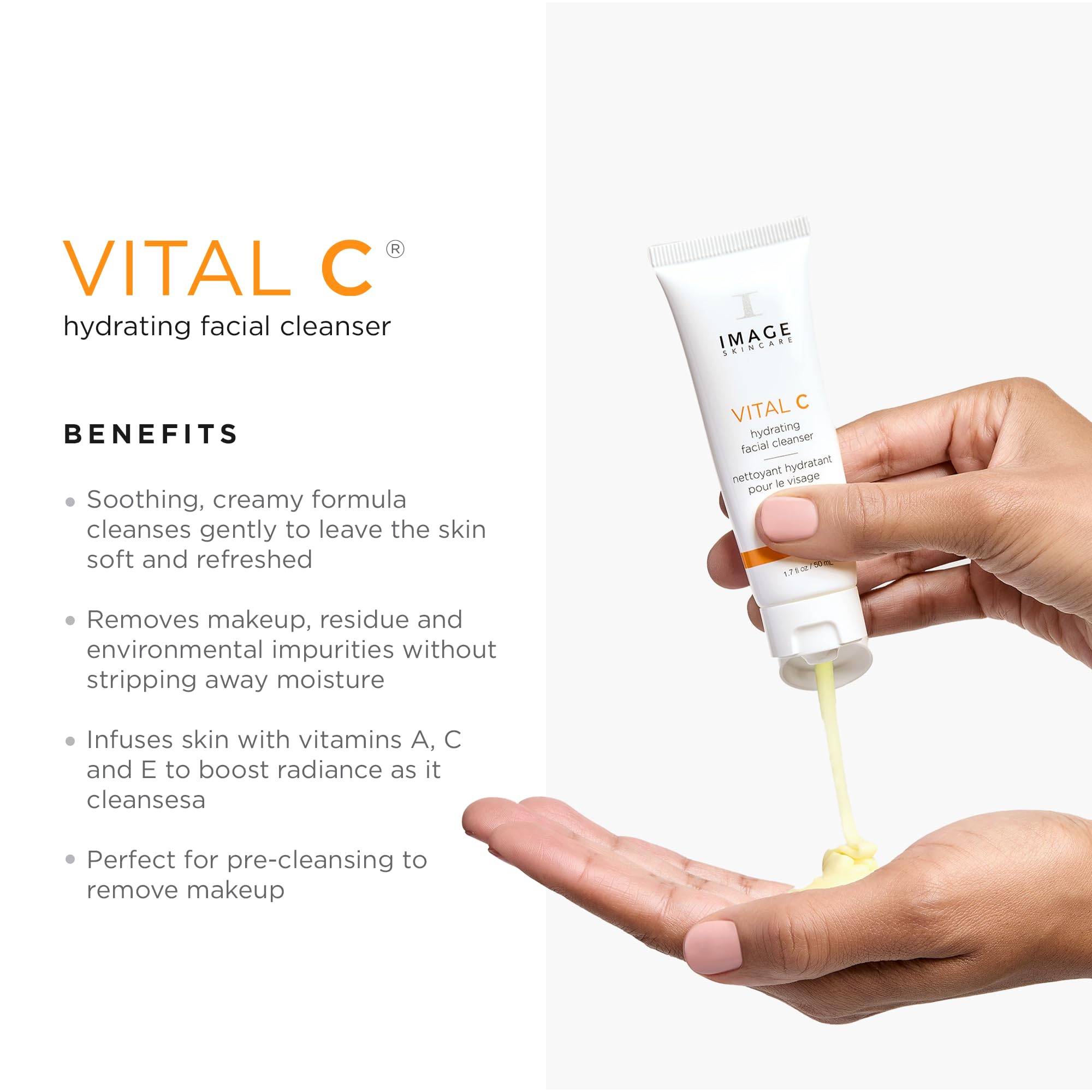 IMAGE Skincare, VITAL HYDRATION 3-Step Vitamin C Routine, Made with Hyaluronic Acid for Anti-Aging, Dry, Dull Skin, 3 Piece Skin Care Set
