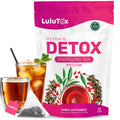 LULUTOX Detox Tea - Herbal Blend with Dandelion, Ginseng, and Ginger - Supports A Healthy Weight, Digestive Health - Vegan, All Natural,
