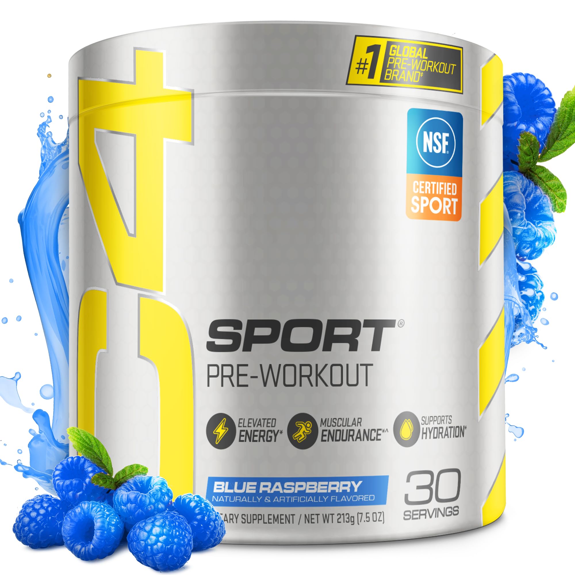 Cellucor C4 Sport Pre Workout Powder Blue Raspberry - Pre Workout Energy with 3g + 135mg Caffeine and Beta-Alanine Performance Blend