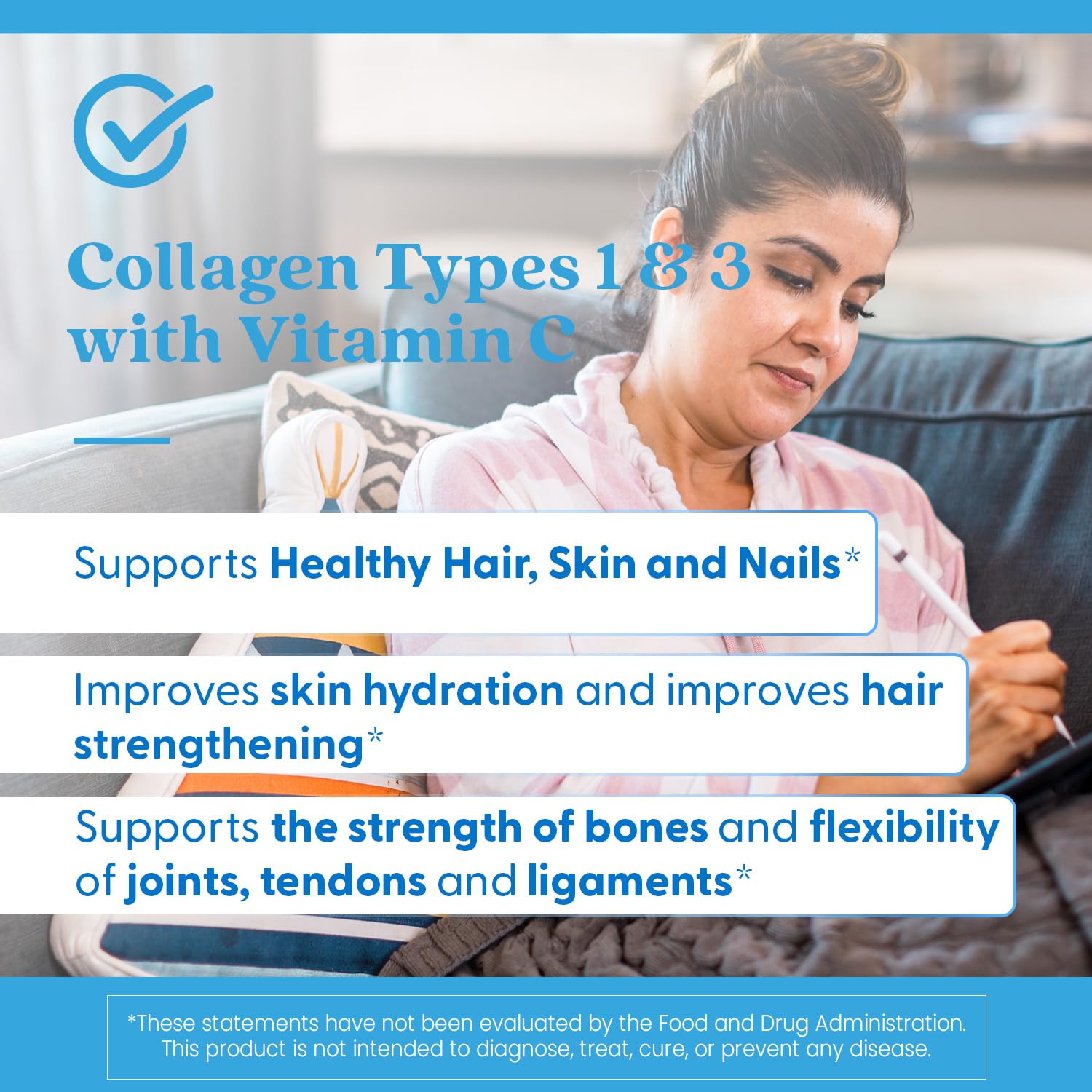 Doctor's Best Collagen Peptides Types 1 & 3 - Collagen Supplement for Women & Men, Supports Hair, Skin, Nails, & Joint Health, Includes 30 mg Vitamin C & 3 g Protein Per Serving, Non GMO - 180 Tablets Doctor's BEST buy supplements Au