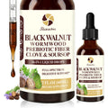 Starisetme Wormwood Black Walnut Cleanse for Humans Tincture – Max Strength Gut Health Prebiotics w/Clove, Soursop,Pumpkin Seed, Plus Vitamins, Minerals for Immune & Mood
