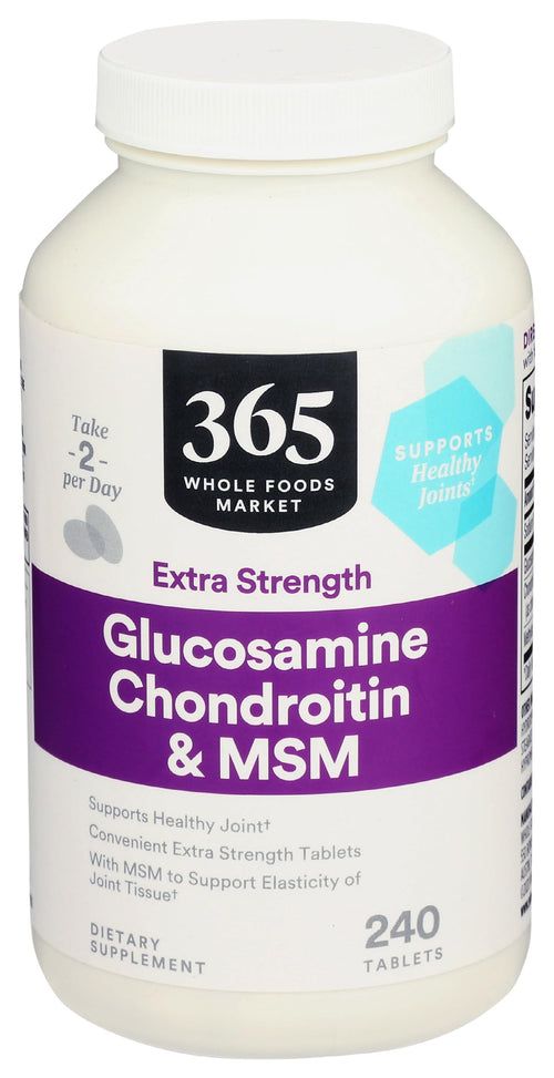 365 by Whole Foods Market, Glucosamine Chondroitin X Strength MSM, 240 Tablets 365 by Whole Foods MarketBuy Supplements Australia