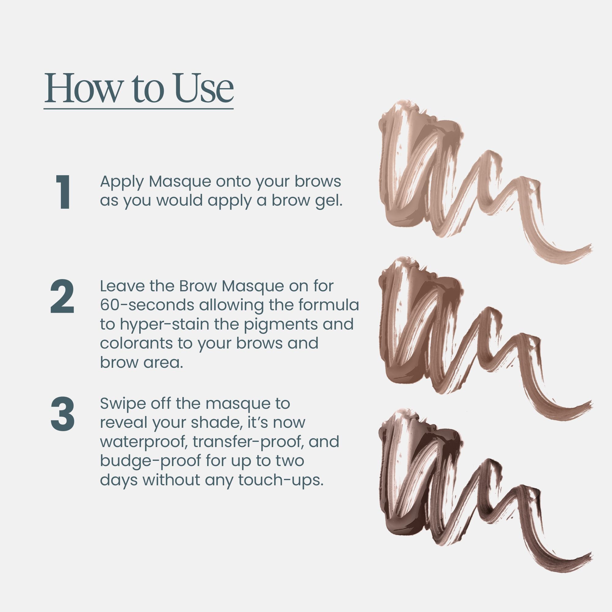 Wonderskin Wonder Blading Brow Stain & Go Masque - Long Lasting Eye Brow Tint, Transfer Proof and Smudge Proof Eyebrow Tint Stain (Dark Brunette)