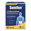 Sumifun 4% Lidocaine XL Pain Patches | Extra Large 4.72"x7.87" for Full Back & Thigh Coverage | Maximum Strength OTC Numbing | 8-Hour Medical Adhesion (X-Large, Count, 9) SumifunBuy Supplements Australia