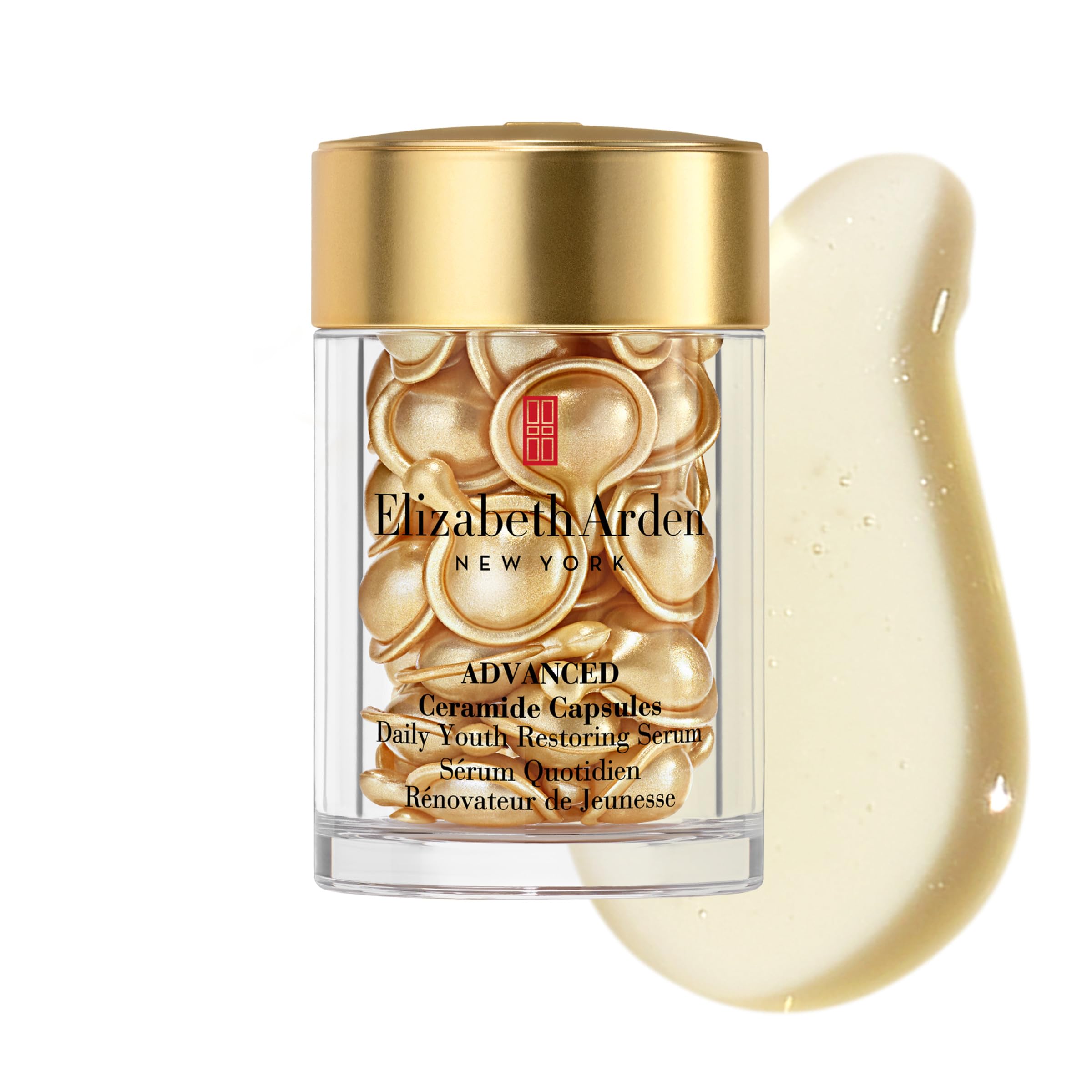 Elizabeth Arden Advanced Ceramide Face Serum Capsules, Anti-Aging Skincare, Fragrance-Free Hydrating Formula for Radiant, Firm Skin