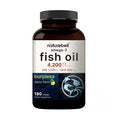 NatureBell Omega-3 Fish Oil - 180 Softgels - Support for Joint, Brain & Heart Health* - with EPA & DHA - No Burps or Fishy Aftertaste - Non-GMO