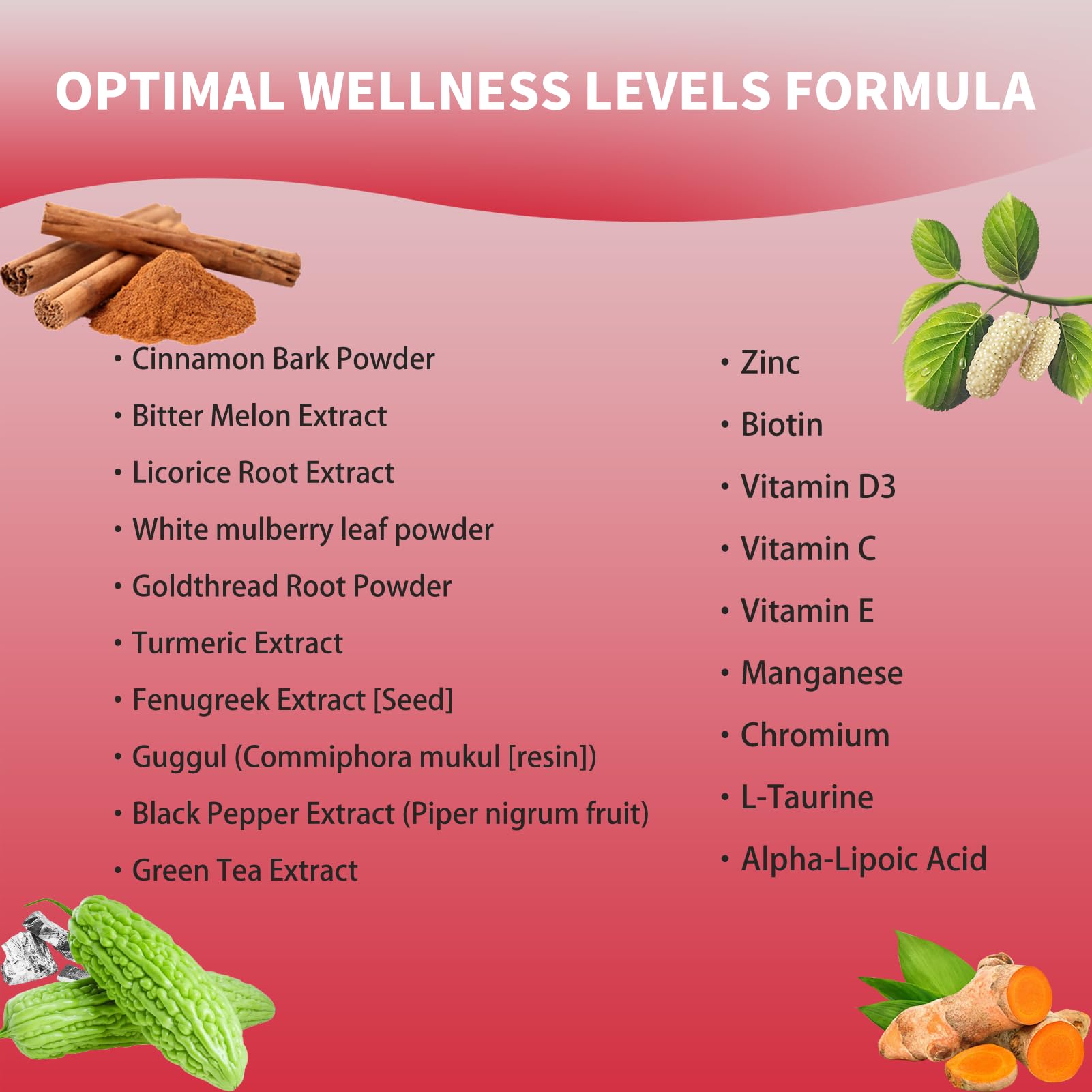 Blood Sugar Complex Supplement – Natural with 20 Active Herbs and Vitamins, Including Cinnamon, Bitter Melon, Black Pepper, Licorice, Vegan, Non-GMO, Gluten-Free, 60 Capsules