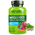 NATURELO Mens Multivitamins - Whole Food Multivitamin for Men with Vitamins, Minerals - 120 Vegetarian Capsules for Energy, Brain, Heart, Eye Health* NATURELO