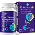 300 Billion AFU Akkermansia Muciniphila - A Live Probiotics for Women and Men, Supports GLP-1, Digestive Gut, Immune & Overall Health, Enhances* Gut Digestive Lining function, 60 Count (Pack of 1)
