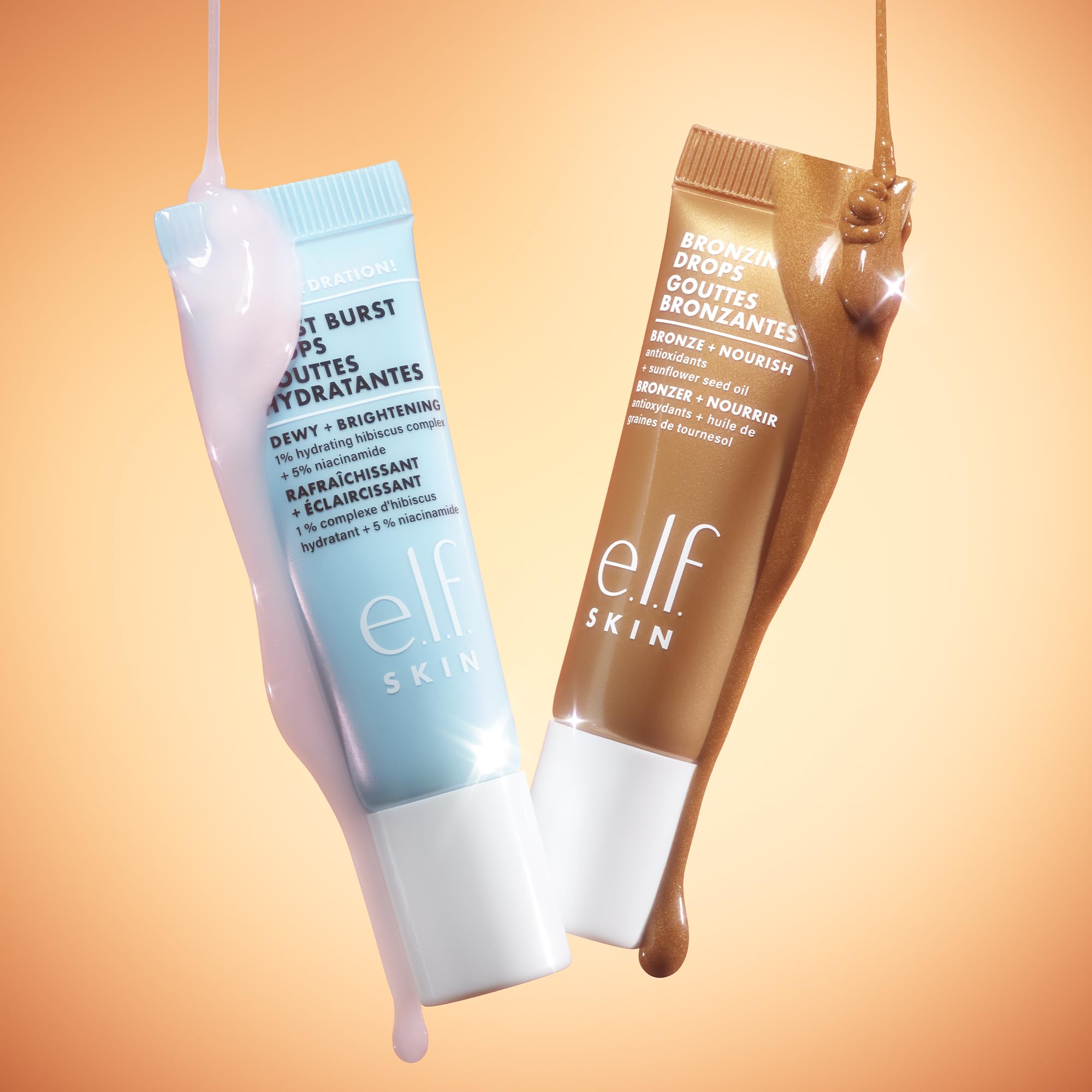 e.l.f. SKIN The Hottest Drops Duo, Holy Hydration! Thirst Burst & Bronzing Skincare Set, For A Dewy, Sun-Kissed Look, Vegan & Cruelty-Free e.l.f.Buy Supplements Australia