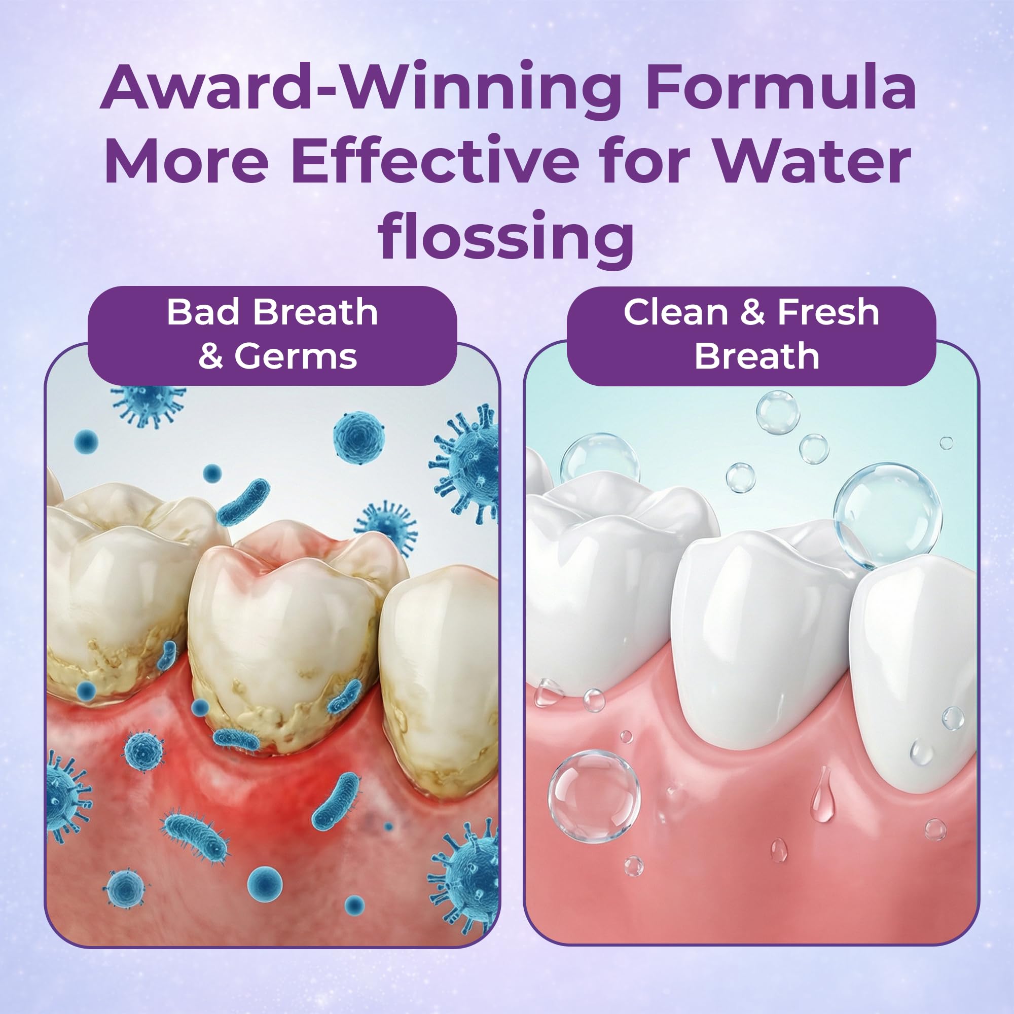 ioRinse Concentrated Irrigant with Active Molecular Iodine, Alcohol-Free Dental Irrigant, for use with Waterpik Water Flossers