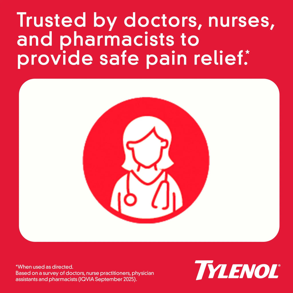 Tylenol Extra Strength Pain Relief Pills, Fast, Strong Pain Relief, Acetaminophen 500 mg Caplets, Pain Reliever & Fever Reducer Medicine for Headache, Backache, Toothache & Minor Arthritis, 100 Count TylenolBuy Supplements Australia