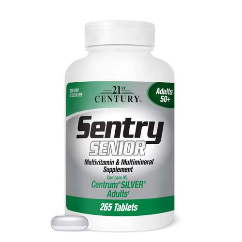 21st Century Sentry Senior Tablets, 265 Count 21st CenturyBuy Supplements Australia