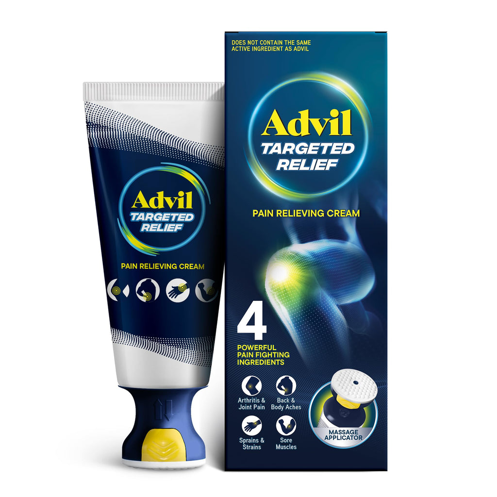 Advil Targeted Relief Pain Relieving Cream with Massage Applicator, Up to 8 Hours of Powerful Relief of Minor Arthritis Pain, Joint Pain, Lower Back Pain and Muscle Pain, 2.5 oz AdvilBuy Supplements Australia