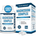 Purely Optimal Magnesium Complex supplement bottle and packaging on a white background
