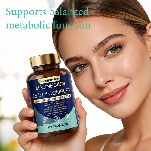 25-in-1 Magnesium Complex | Multi-Form Absorbable Blend for Daily Nutritional Support, 120 Vegan Caps (1) PBZPBZ buy supplements Au