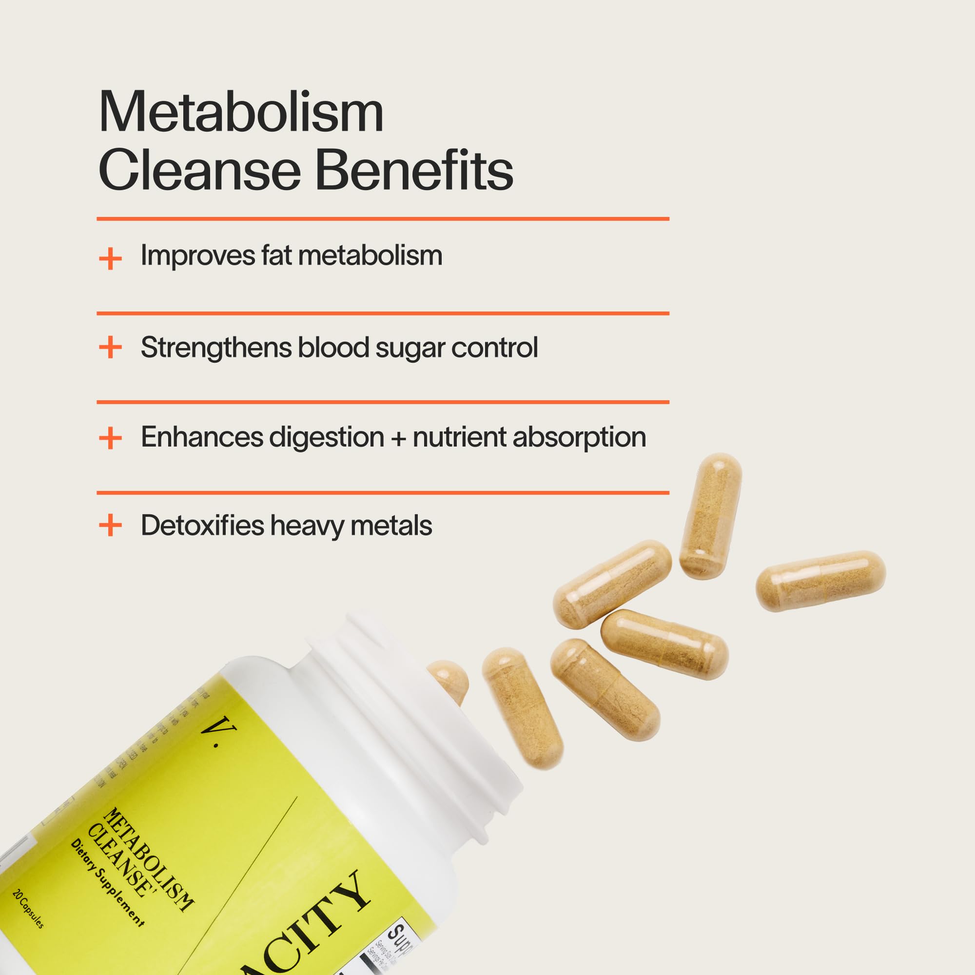Veracity Metabolism Cleanse - 10 Day Liver Detox, Improves Fat Digestion, Optimizes Metabolism - Helps Regulate Hormones - Toxin Free, Gluten Free, Vegan