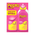 Pepto Bismol Liquid, Upset Stomach Relief, Nausea Relief, Heartburn Relief, Indigestion Relief, Anti Diarrhea Medication for Adults - 5 Symptom Fast Relief, 2x12 oz (Packaging May Vary) Pepto Bismol buy supplements Au