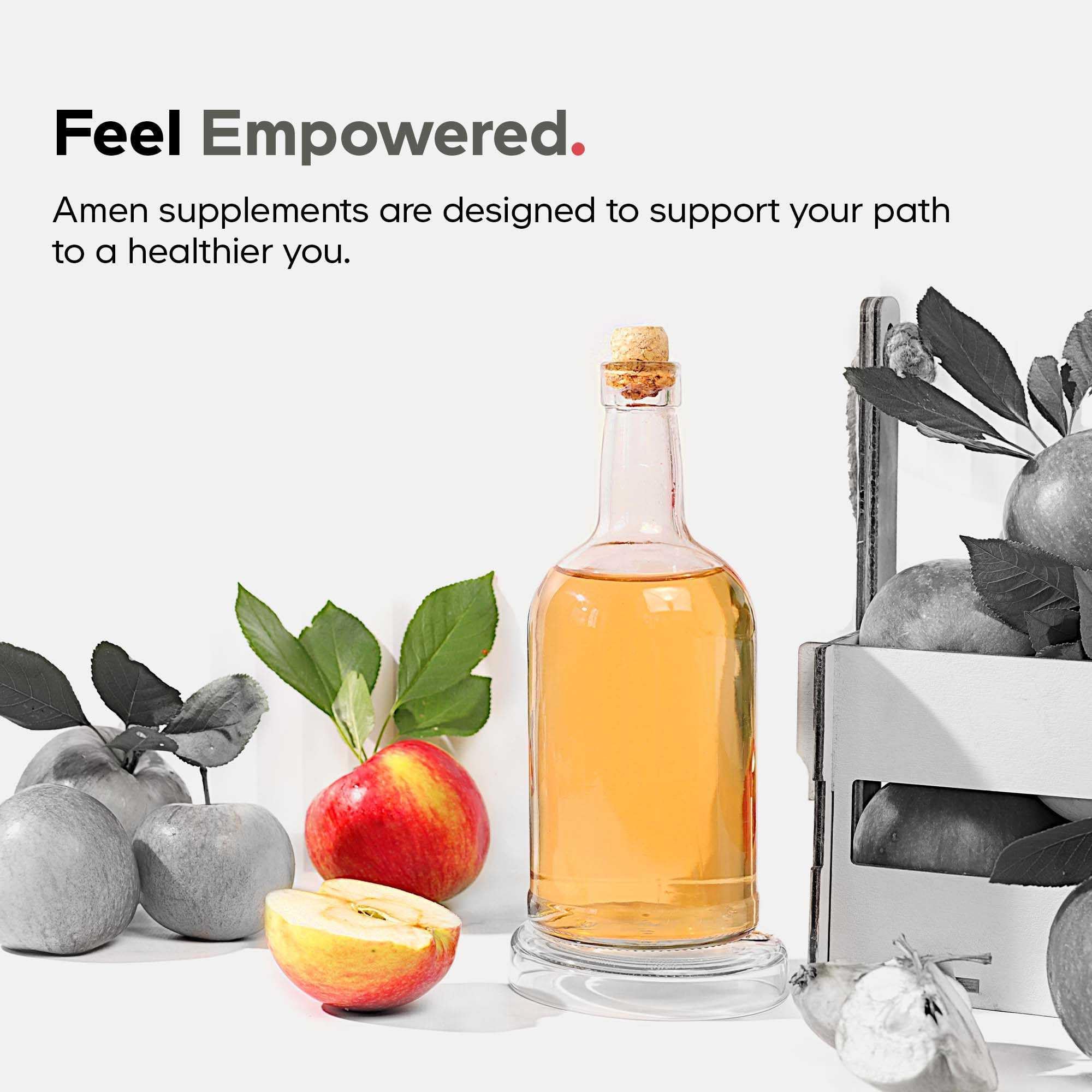 Amen Leaky Gut Supplement - Advanced Formula with Bioavailable L Glutamine, Zinc, Turmeric, DGL Licorice Root - Marshmallow Root - Probiotics & Fermented Prebiotics