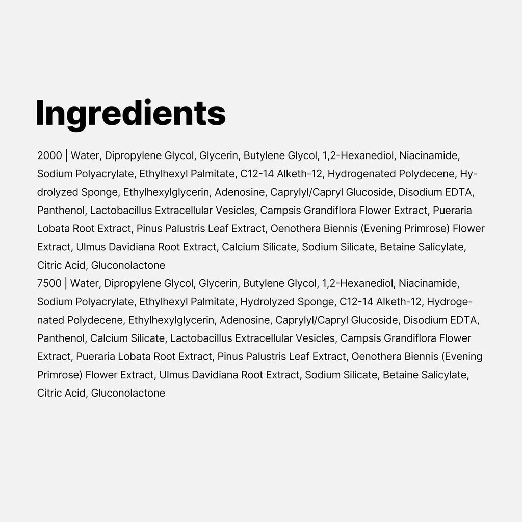 medicube Exosome Shot Zero 7,500 PPM Spicule Facial Serum | Liquid Skin Booster Serum | Exosome, AHA+BHA+PHA | Pore Care, Dead Skin Cells,