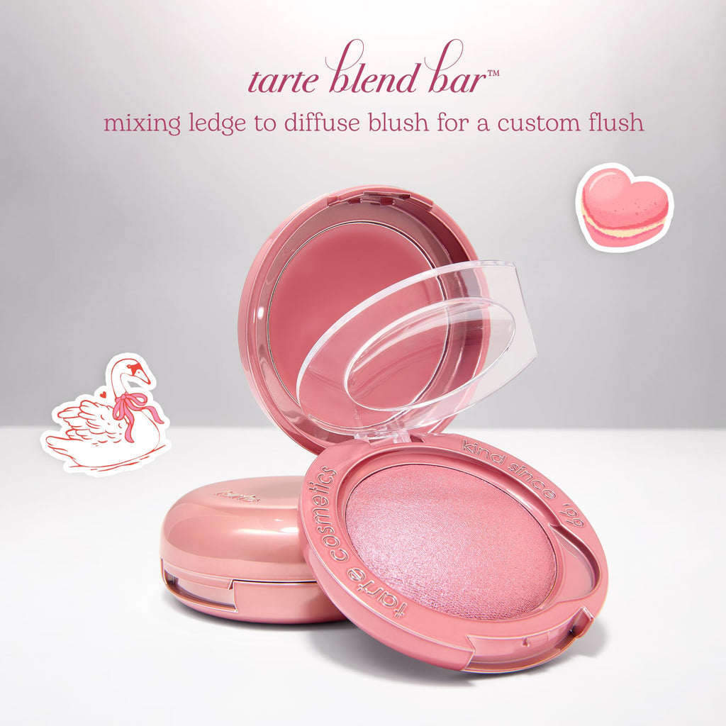 tarte macaron blush & glow duo - Multi-Use Longwear Makeup with Peptides, Cream & Powder Blush Duo with Blend Bar for a Buildable Bright Lifted Look, Vegan & Cruelty-Free, full size, honey blossom